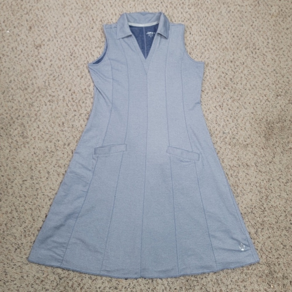 JoFit Womens Golf Spin Dress chambray denim look - Picture 4 of 5